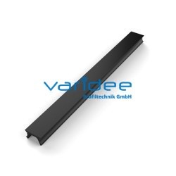 Abdeckprofil 8 PP, schwarz (2 Meter)