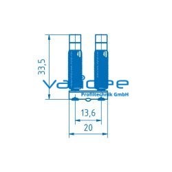 Schneidschraube-Verbindungssatz 5 doppelt 20, verzinkt