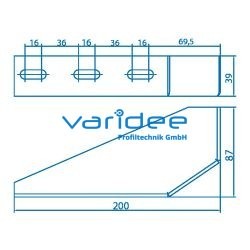 Bodenwinkel 8 200, verzinkt