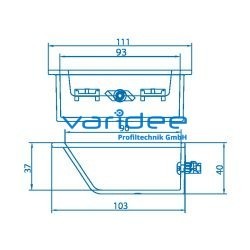 Greifschale 8 110x105, schwarz