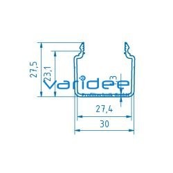 Kanalprofil U 30x30 E (3 Meter)