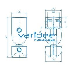 Kugelverbinder D30 Al