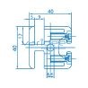 Klemmprofil 8 40x40-180° (3 Meter)