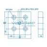 Fußplatte 8 80x80 M20