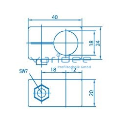 Endschalterhalter D18