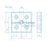 Kranplatte 8 80x80 M16, verzinkt