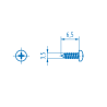 Blechschraube DIN 7981 St 3,5x6,5, verzinkt