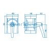 Gelenk 8 40x40 mit Klemmhebel