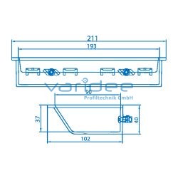 Greifschale 8 210x105, schwarz