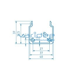 Kanalprofil U 40x40 SE (3 Meter)