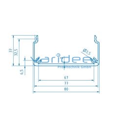 Kanalprofil U 80x40 D80 SE (3 Meter)