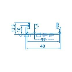 Kanalprofil U 40x16 (6 Meter)