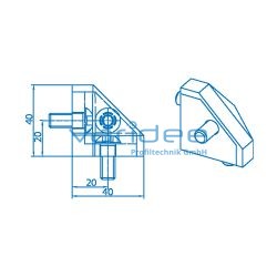 Verbindungssatz 8 40x40-45°