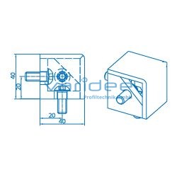 Verbindungssatz 8 40x40x40