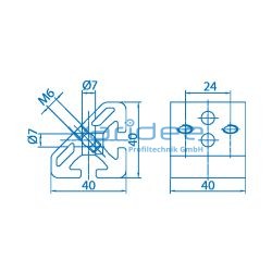 Winkelelement 8 T1 40