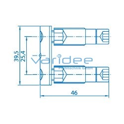 Gewindeform-Verbindungssatz 8 doppelt 40, verzinkt