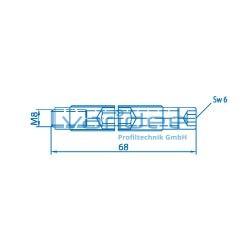 Gewindeform-Stoßverbindungssatz 8, verzinkt