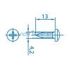 Blechschraube DIN 7981 St 4,2x13, verzinkt