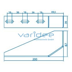 Bodenwinkel 8 200, verzinkt