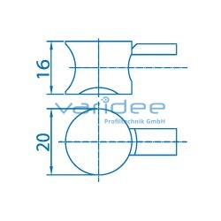 Universalverbinder 8, verzinkt