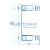 Gewindeform-Verbindungssatz 8 doppelt 80, verzinkt