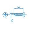 Blechschraube DIN 7981 St 4,2x16, verzinkt