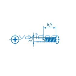 Blechschraube DIN 7981 St 3,5x6,5, verzinkt