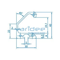 Griffleistenprofil (3 Meter)