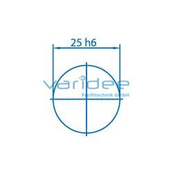 Welle D25 (Zuschnitt)