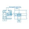 Stufenbohrer Klemmprofil 8 40x40