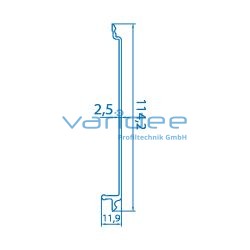 Wandprofil 120 (3 Meter)