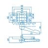 Scharnier 8 40 Zn mit Klemmhebel