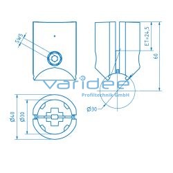 Verbinder D30 Al