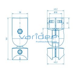 Kugelverbinder D30 Al