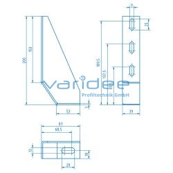 Bodenwinkel 8 200, verzinkt