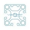 Profil 8 40x40 1N leicht (Zuschnitt)