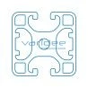 Profil 8 40x40 2N180 leicht (6 Meter)