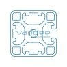 Profil 8 40x40 3N leicht (6 Meter)
