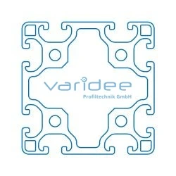 Profil 8 80x80 leicht (3 Meter)