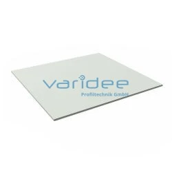 Vollkunststoff 4 mm, lichtgrau (Formatplatte)