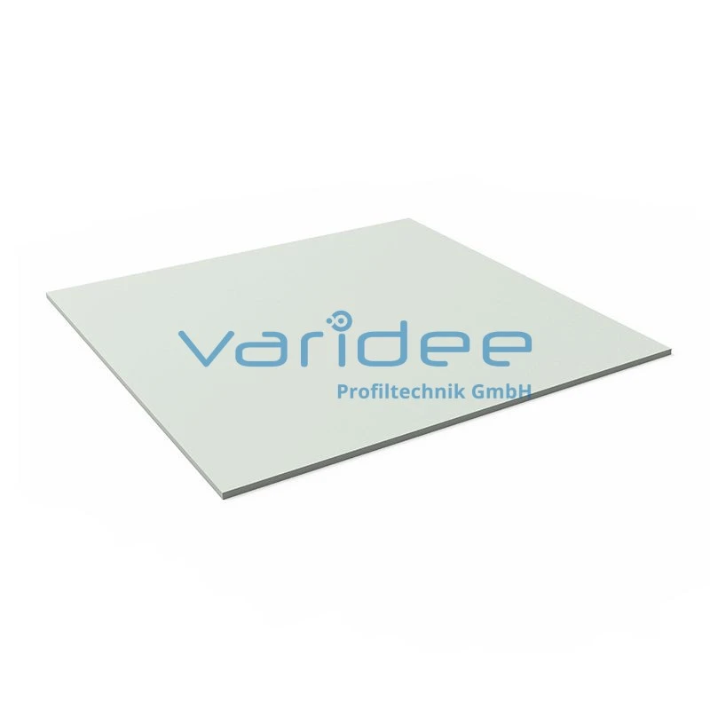 Vollkunststoff 4 mm, lichtgrau (Formatplatte)