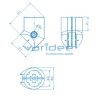 Verbinder D30-45° Al