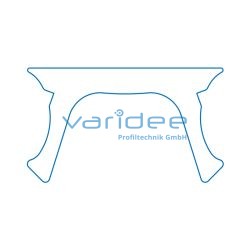 Abdeckprofil 8 PP, schwarz (2 Meter)