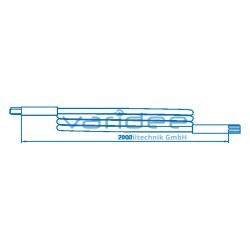 Anschlußleitung 2m für System-Steckdosenleiste/Leuchte
Stecker-Buchse (GST18I3)