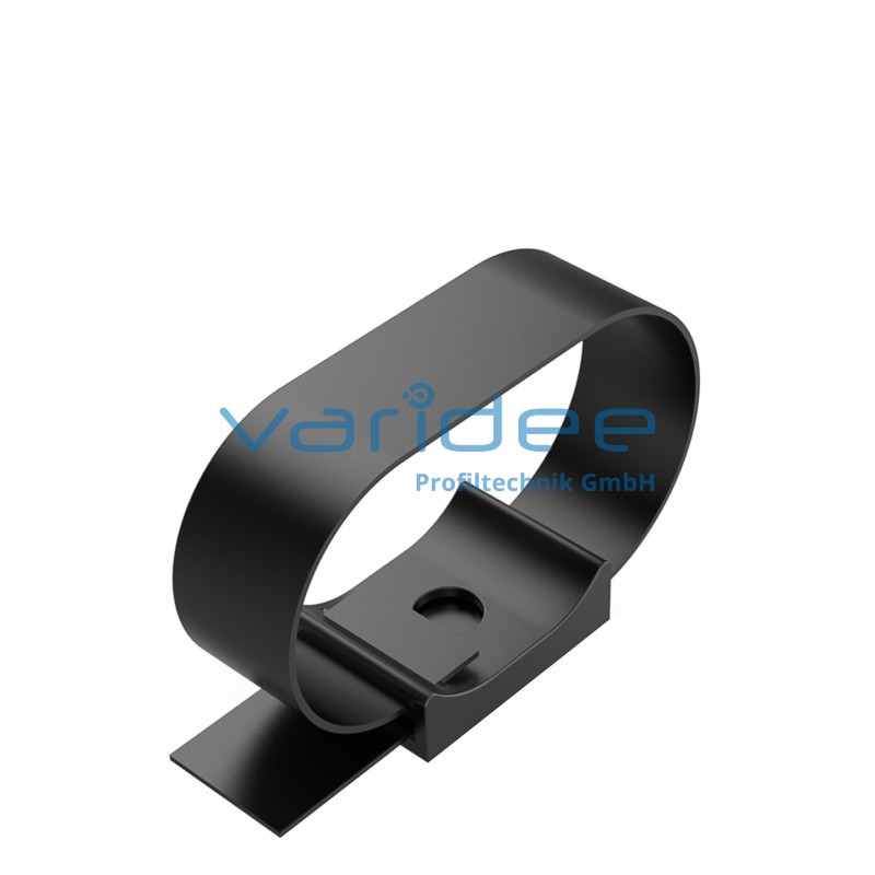 Kabelbinderblock 8 mit Klettband, schwarz Kabelbinderblock 8 mit Klettband, schwarz