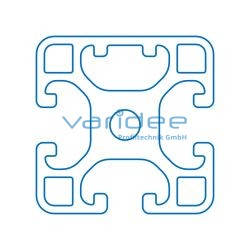 Profil 8 40x40 1N leicht, schwarz (3 Meter)