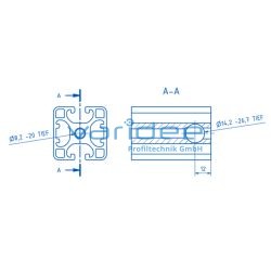 Zentral-Verbindungssatz 8, verzinkt
