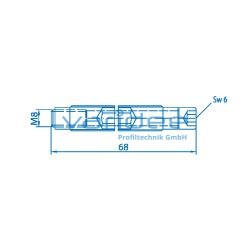 Gewindeform-Stoßverbindungssatz 8, verzinkt