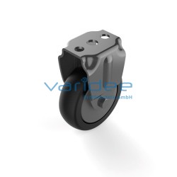 Bockrolle D75, schwarz