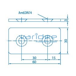 Lasche 6 30, schwarz